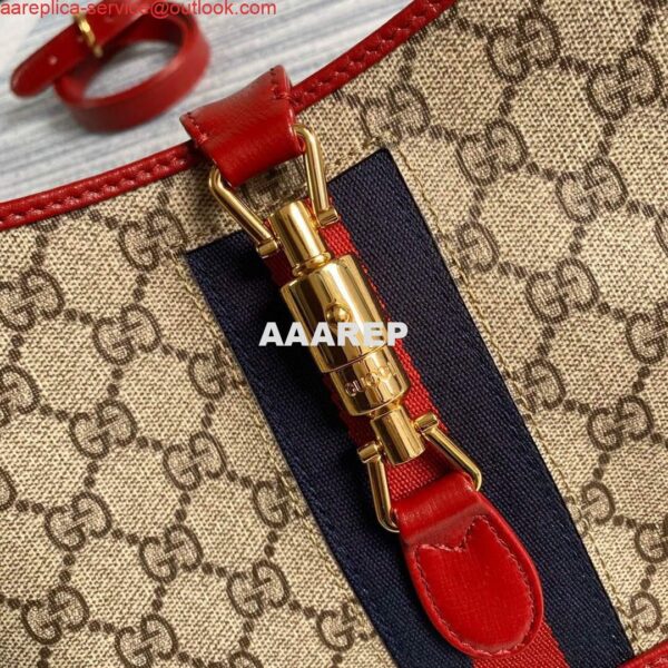 Replica Gucci 636706 Jackie Vintage Underarm Bag Red 6