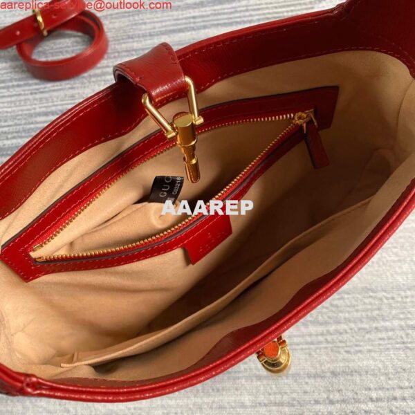 Replica Gucci 636706 Jackie Vintage Underarm Bag Red 7