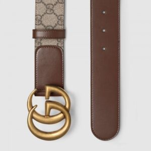 Replica GG belt with Double G buckle 400593 2