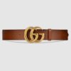 Replica Gucci Black Kingsnake Print Leather Belt With Square Buckle