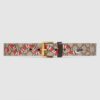 Replica Gucci GG Supreme belt with G buckle black 411924