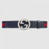 Replica Gucci Web belt with G buckle black 411924