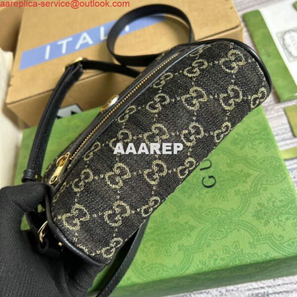 Replica Gucci 517350 Ophidia GG Mini Bag Black 5