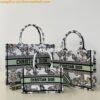 Replica Dior Book Tote bag in White Multicolor Dior Petites Fleurs Emb