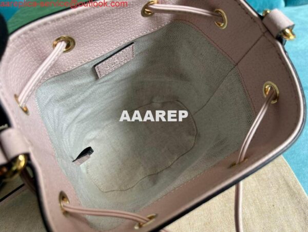 Replica Gucci 550620 Ophidia jumbo GG mini bucket bag Light pink 7