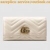 Replica Gucci Web Sylvie Leather Zip Around Wallet 476083 Black 2017