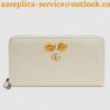 Replica Gucci White Leather Wallet With Bow