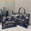 Replica Dior Book Tote Blue Palm Tree Toile de Jouy Embroidery Canvas 2