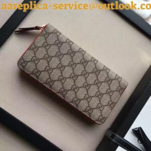 Replica Gucci Zip Around Wallet In Embroidered Heart And Snake 2