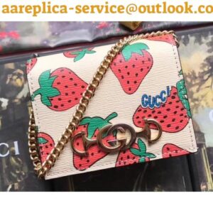 Replica Gucci Zumi Grainy Leather Card Case Wallet 570660 Strawberry 2019 delihang-9052325 2