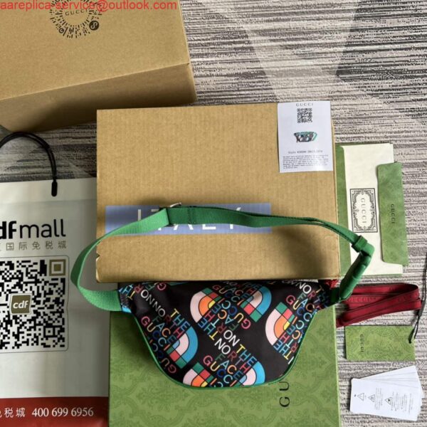 Replica Gucci 650299 The North Face x Gucci belt bag Green 3