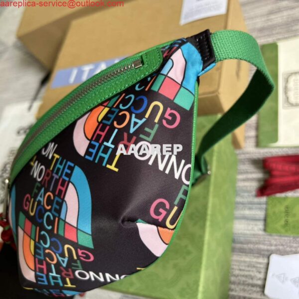 Replica Gucci 650299 The North Face x Gucci belt bag Green 8