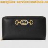 Replica Gucci Zumi Grainy Leather Continental Wallet 573612 White 2019