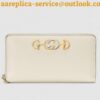 Replica Gucci GG Supreme Bees Zip Around Wallet 2