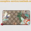 Replica Gucci GG Supreme Zip Around Wallet With Bosco Patch 2