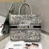 Replica Dior Book Tote M1286 Beige Multicolor Dior Hibiscus Metallic T