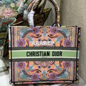 Replica Dior Book Tote M1286 Multicolor Dior in Lights Embroidery 2