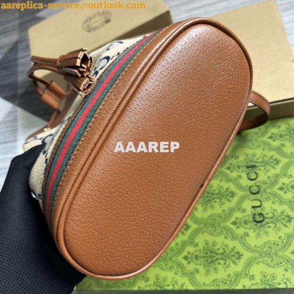Replica Gucci 550621 Ophidia Small GG Bucket Bag Brown 6
