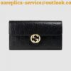 Replica Gucci Horsebit 1955 White Zip Around Wallet