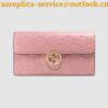 Replica Gucci Leather Zip Around Wallet 456117 Red 2018 2