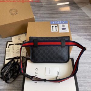 Replica Gucci 598113 Ophidia GG Black Belt Bag