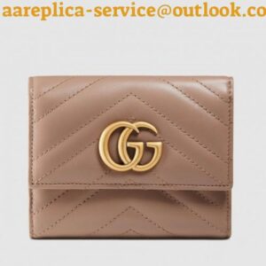 Replica Gucci Nude GG Marmont Matelasse Wallet