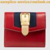 Replica Gucci Sylvie Flap Wallet In White Leather 2