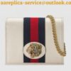 Replica Gucci Vintage Web Rajah Chain Card Case Wallet 573790 2019