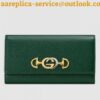 Replica Gucci 456117 GG Marmont leather zip around wallet Black