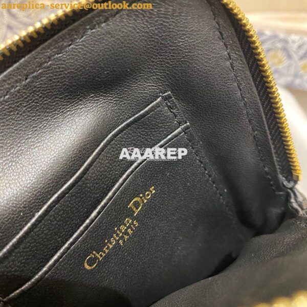 Replica Dior Caro Multifunctional Pouch Black Supple Cannage Calfskin 5
