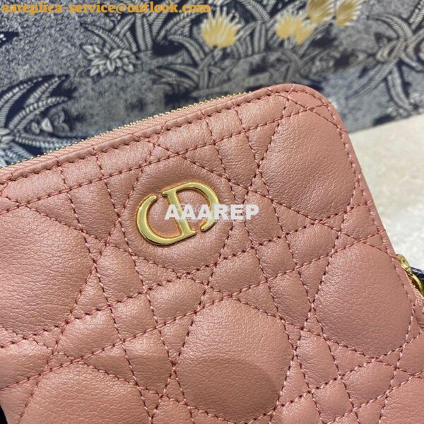 Replica Dior Caro Multifunctional Pouch Dark Nude Supple Cannage Calfs 3