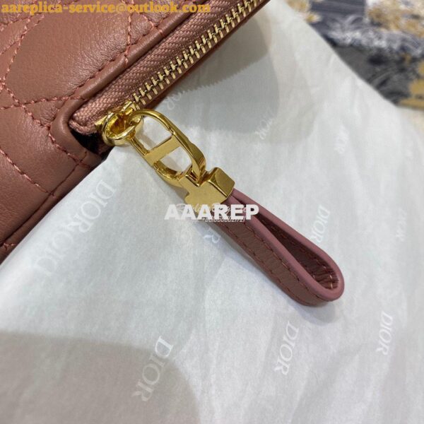 Replica Dior Caro Multifunctional Pouch Dark Nude Supple Cannage Calfs 5
