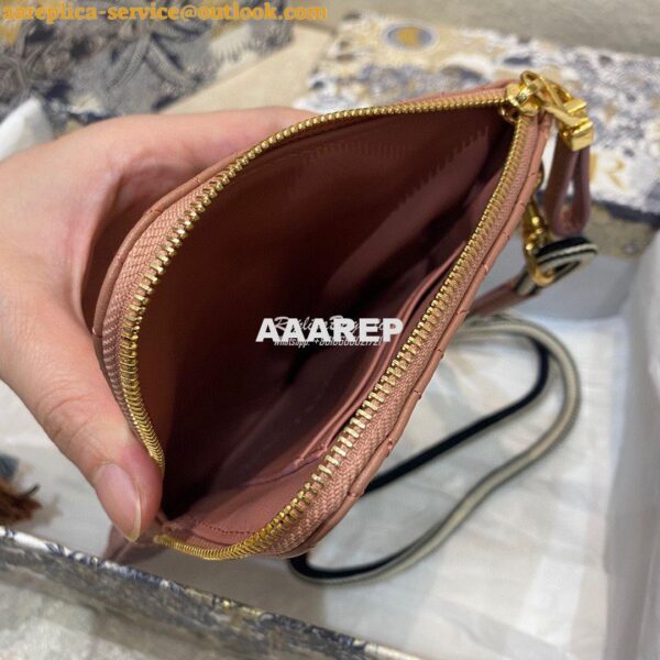 Replica Dior Caro Multifunctional Pouch Dark Nude Supple Cannage Calfs 7