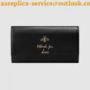 Replica Gucci Black GG Marmont Compact Wallet 2