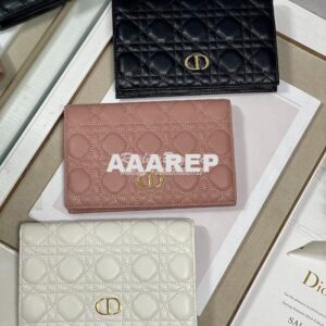 Replica Dior Caro XL Slim Wallet Supple Cannage Calfskin S5104 2