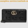 Replica Gucci Black Kingsnake Print Leather Zip Around Wallet 2