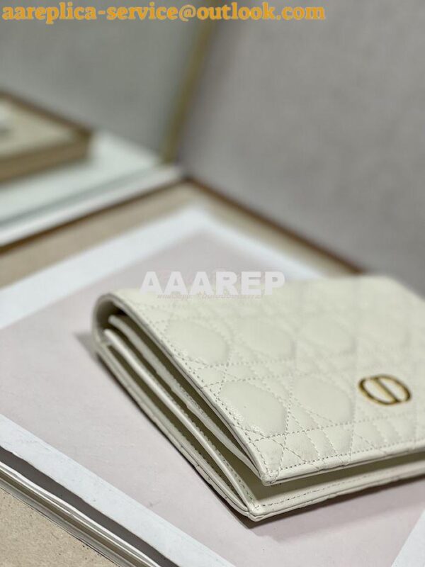 Replica Dior Caro XL Slim Wallet Supple Cannage Calfskin S5104 22