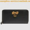 Replica Gucci Black Leather Wallet With Bow