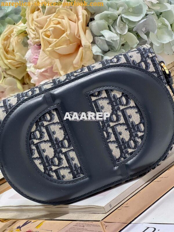 Replica Dior CD Signature Bag With Strap CD-Embossed Box Calfskin M928 4