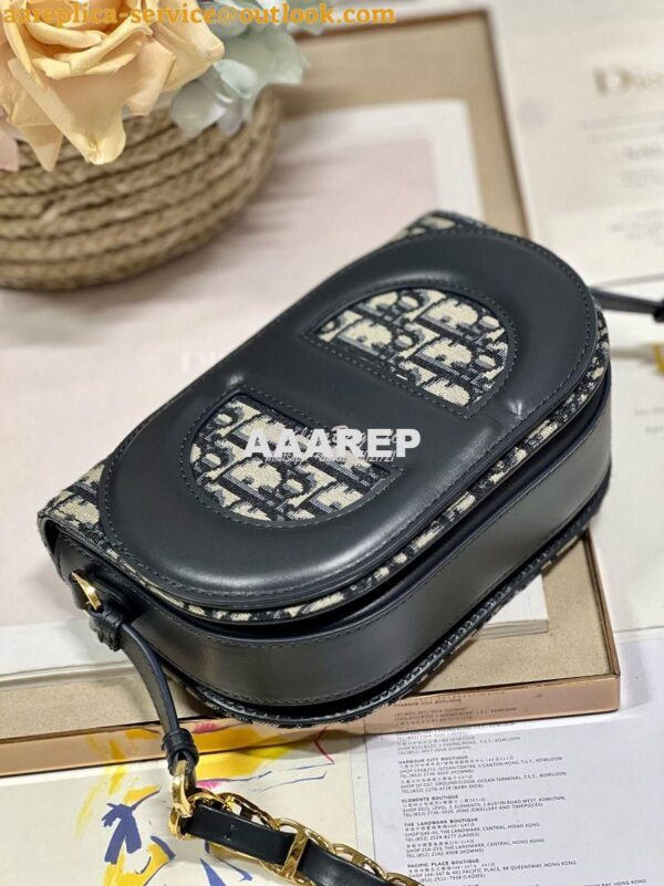 Replica Dior CD Signature Bag With Strap CD-Embossed Box Calfskin M928 5