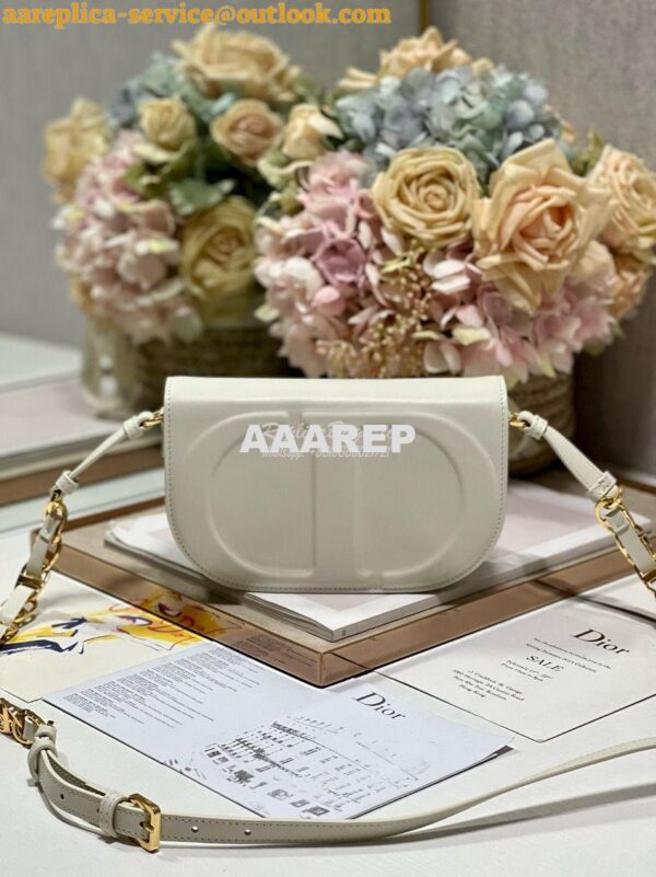 Replica Dior CD Signature Bag With Strap CD-Embossed Box Calfskin M928