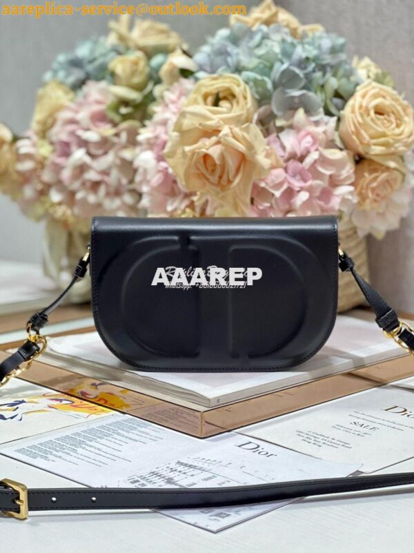 Replica Dior CD Signature Bag With Strap CD-Embossed Box Calfskin M928