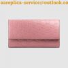 Replica Gucci Continental Flap Wallet In Red Guccissima Leather 2