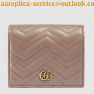 Replica Gucci Dusty Pink GG Marmont Small Wallet