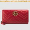 Replica Gucci GG Marmont Leather Chain Wallet ‎546585 Red 2018