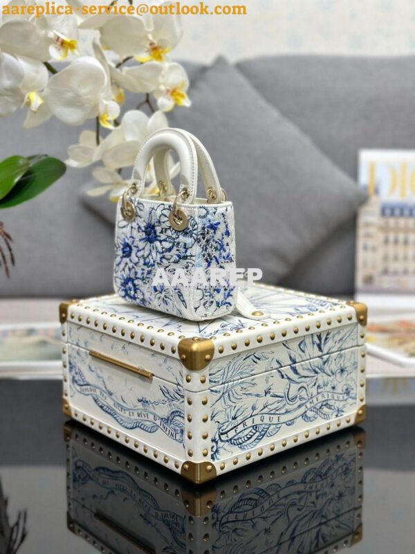 Replica Dior Cruise Limited Edition Small Trunk blue multi-colour Rêve 8