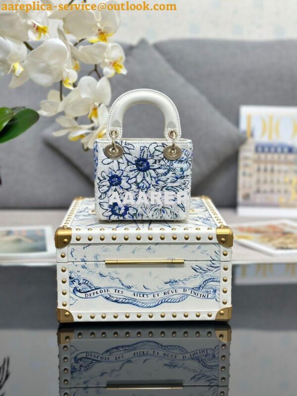 Replica Dior Cruise Limited Edition Small Trunk blue multi-colour Rêve 9