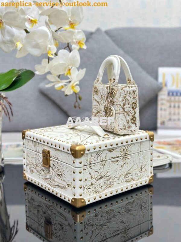 Replica Dior Cruise Limited Edition Small Trunk Gold multi-colour Rêve 6