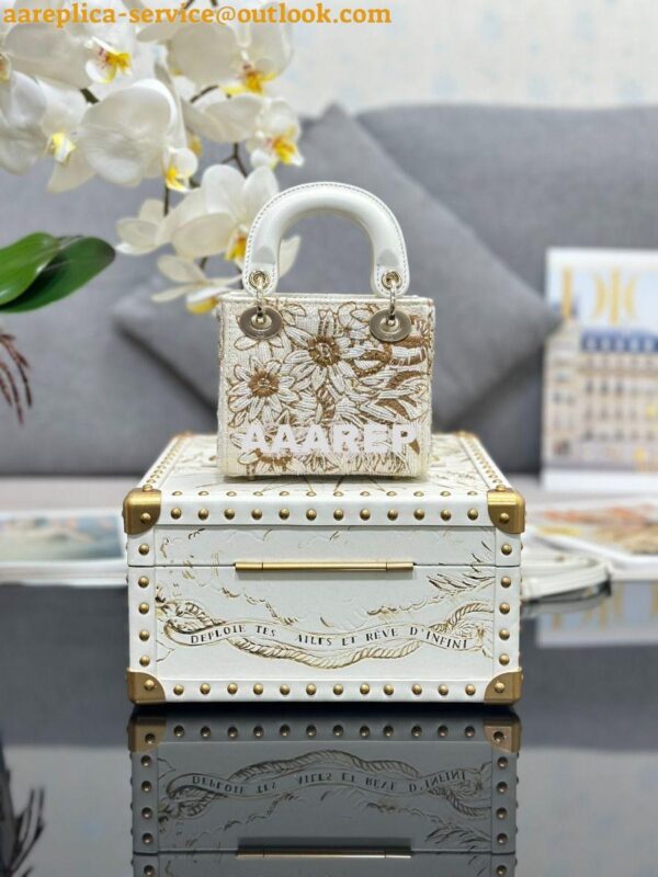 Replica Dior Cruise Limited Edition Small Trunk Gold multi-colour Rêve 9