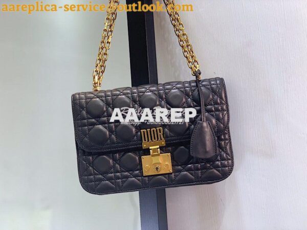 Replica Dior DiorAddict Flap Bag with with Sliding Chain in Cannage La